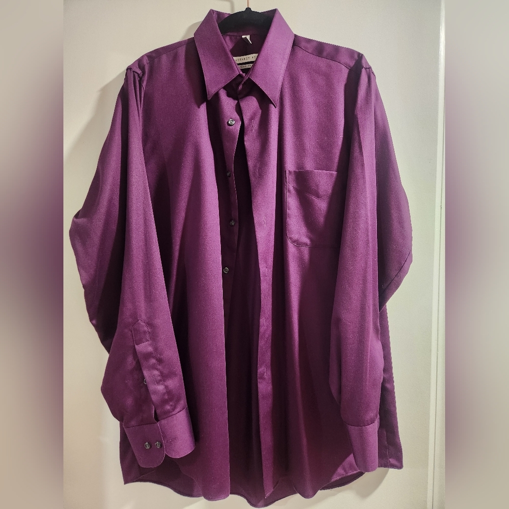 Geoffrey Beene Purple Dress Shirt Classic Cut